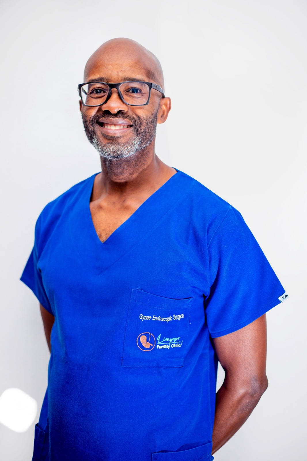 Dr Ndhlovu in the clinic laboratory